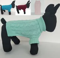 Vestiti per cani di piccola taglia Chihuahua Pet Dogs Cat Knitwear Maglione per cani Cucciolo Cappotto caldo Abbigliamento economico per cani Inverno Pecorino 30 pz / lotto