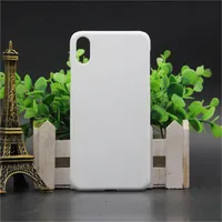 60pcs / lot 3D Sublimation Blank White Phone Cases für iPhone 9 9 Plus DIY Design 3D Wärmeübertragung gedruckt Cover-Rückseite