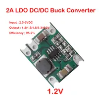 2A LDO 2 56VDC do 1 2V 1 5V 1 8 V 3 3V 4 2 V Stepdown DC DC Brick Converter Napięcie wyjściowe Napięcie