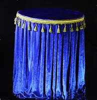 Spandex Velvet Royal Blue / Navy Blue 1,8m Diameter Round Table Cover Table Cloth 2st med gratis frakt