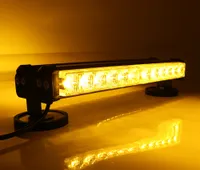 72w Bilfordon 24 LED Double Side Emergency Strobe Light Bar Trafikrådgivare Beacon VARNING LAMP 12V / 24V RedBlue Amber