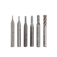 Freeshipping 6 stks / partij Carbide End Mill Frees Cutter 1 / 16-1 / 4inch Router Bit HSS 4 Messen CNC Tools Molder Boor Frees Tools