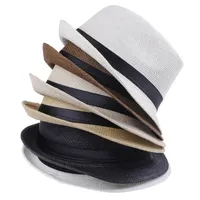 Hot 5 Farbe Mode Herren und Frauen Sommer Strand Hut Strohhut Outdoor Sun Hat