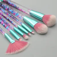 DHL Libero 7 colori disponibili 7pc Glitter Crystal Makeup Brush Set Diamond Pro Pennelli Evidenziatori Make Up Brushes set
