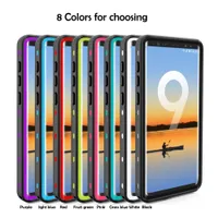 3H Glas-Schutz-Kasten Redpepper imprägniern staubdichten Kasten für Samsung-Anmerkung 9 multi Farbwasserdichten Kasten für note9 mit Kleinpaket