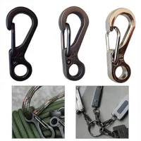 EDC Mini Keychain Spring Clasps Climbing Carabiners Camping Bottle Hooks Paracord Buckle Accessorie Tactical Survival Gear
