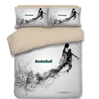 Yeni 3D Yatak Seti 3 adet Sporting Basketbol Kaleci Futbolcusu Nevresim Yağı Desen Yatak Örtüsü Set Tam Kraliçe Kral Ev Tekstili