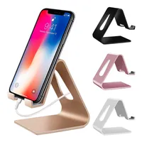 Desktop Mount Handy Ständer Aluminium Dock für iPhone Samsung Android Smartphone Tablet Ladehalter bis zu 10,1 Zoll