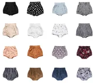Ins 20 estilos Pantalones cortos para bebés Pantalones de PP para niños pequeños Pantalones de triángulo informal para niñas Verano Bloomers Calzoncillos para bebés Pantalones para cubrir pañales
