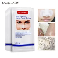 Sace Lady Nose Paski Głębokie Oczyszczanie Zaskoczem Remover Nasal Spot Dot Naklejka Naklejka Black Maska Shill Do Głowy Acne