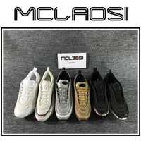MCLAOSI SATMAK EN yeni koşucu 97, cristiano ronaldo metalik altın ve gümüş bullet koşu ayakkabıları ile erkekler spor ayakkabı, en kaliteli A11