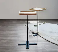 ソファーサイドテーブルリビングルーム家具ノルディックスタイルシンプルモダンミニソリッドウッド小茶可動テーブル
