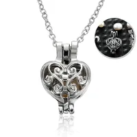Wholesale Love Wish Pearl Cages Locket Necklace淡水真珠牡蠣ペンダントネックレスペンダントネックレス