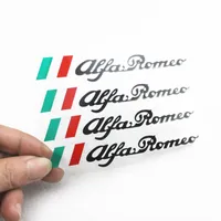 4pcs / set Dörrhandtag Bilklistermärke Personlighet Karaktär Bilstyling Bildekoration för Alfa Romeo 147 159 156 Mito Giulietta