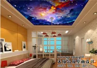 3D потолочные обои для стен спальни пользовательские Акварель небо 3D потолок обустройство дома фото обои