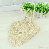 Praktische Weave Net Bag Flut aushöhlen Design Fruit Mesh Handtasche Eco Friendly Hand wiederverwendbare Einkaufstaschen Easy Carry 4 5jz cc