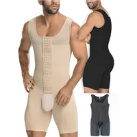 Mannen Taille Trainer Volledige Body Shaper Vest Buik Plus Size 6XL Staal Bodysuit Open Crotch Mannelijk Slim Fit Draai ondergoed