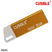 Para Cusigle Cu25 Metal 16GB de 32GB 64GB de USB Flash Drive Zinco Liga de Zinco Portabilidade com furos retangulares arredondados