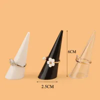 2018 Fashion New Popular 21PCS/Lot Mini Jewelry Finger Ring Holder Triangle Cone Jewelry Display Shelf Rack Stand Wholesale price