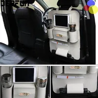 Auto Rücksitz Organizer Multifunktionsgetränk Aufbewahrungstasche Storing Tidenting Tablet Telefonhalter Container Innenzubehör