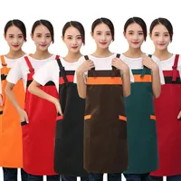 하이 엔드 한국 패션 단순 면화 앞치마 커피 숍 뷰티 살롱 레스토랑 작업 천으로 홈 부엌 앞치마
