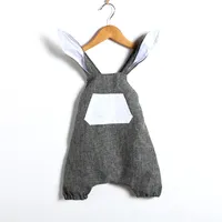 Bebek Giyim Için Paskalya Bunny Bodysuit Oğlan Kız 2018 Yaz erkek Bebek Kız 3D Tavşan Kulak Romper Tulum Kız Elbise Kıyafet Çocuk Giysileri