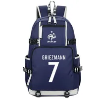 7 ظهره انطوان Griezmann daypack كرة القدم فرنسا نجم المدرسية حقيبة كمبيوتر محمول على ظهره حقيبة مدرسية الرياضة في الهواء الطلق حزمة اليوم
