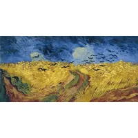 Vincent Van Gogh dipinti di campo di grano con corvi fatti a mano su tela per camera da letto di alta qualità