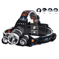 NEW 5000 lumen 3x XM-L 3T6 LED bike light Headlight flashlight head for hunting camping XML T6 LED Headlamp