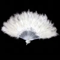 New Arrival Elegant Performances Craft Feather Fan Festival Carnival Dress Accessories Stage Costume Prop Supplies 9 Colors Available