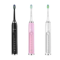 2022Dierman New Sonic Electric Toothbrush 15 Pincel cabeças para adulto 5 modos de limpeza Potência indutiva sem fio escova dentária impermeável portátil