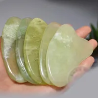 Partihandel Gua Sha Skin Facial Care Behandling Massage Jade Scraping Tool Spa Salon Leverantör Skönhet Hälsa Verktyg Högkvalitativ Gratis frakt