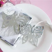 Feis Butterfly Silver Metal Bookmark para aniversário bebê chuveiro lembranças festas suprimentos casamento favores e presentes para hóspede