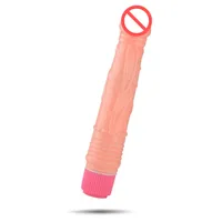 Consolador Vibrador Choque Stick Individual Vibrante Artificial Pene Masajeador Corporal Juguetes Adultos Del Sexo para Mujeres Mujeres Masturbación