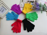 9 Renk Moda çocuk Çocuklar Sihirli Eldiven Eldiven Kız Erkek Çocuklar Germe Örme Kış Sıcak Eldiven Seçtiğiniz Renkler