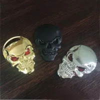 1 UNID NUEVO Creativo Fresco Skull Skeleton Car / Motocicleta Decal Devil 3D Metal Sticker Emblem Badge Nuevo