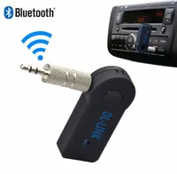 Kablosuz Araba Bluetooth Alıcı Handsfree Müzik 3.5mm AUX Ses Stereo Müzik ile Mic ile Ücretsiz Kargo Perakende Ambalaj