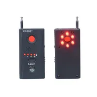 Partihandel CC308 + Trådlös Kamera Lens Detektor Radiovågsignal Detektera Kamera Fullständigt WiFi RF Singnal Bug Laser GSM Device Finder