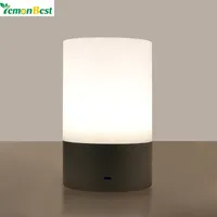 Lemonbest RGB LED bedkant nacht licht sfeer lamp touch sensor oplaadbare tafellamp 3-level helderheid warm wit licht
