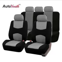 Autoyouth Automobiles Seat Covers Full Car Seat Cover Universal Fit Accessori interni Accessori Protezione Colore Grigio Car-Styling