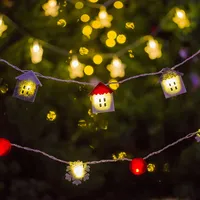 Snowflake Christmas Stockings LED String Lights Christmas Lights 2.5m Christmas Decorations Holiday Wedding Party Decor