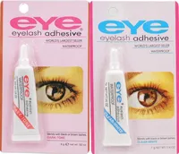 100pcs Beauty Makeup Clear White Black Waterproof False Eyelashes Makeup Adhesive Eye Lash Glue 7g