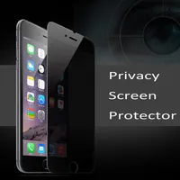 Con Stock para Iphone X Protector de pantalla de privacidad Anti-Spy Vidrio templado real para Iphone 8/7/6 Plus con paquete comercial