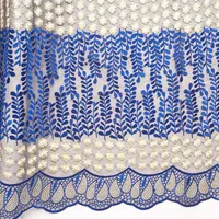 Royal Blue African Wedding Lace Tkaniny Wysokiej Jakości Nigeria Tulle Fabrics Magenta Gold African Corowces Najnowsze