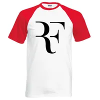 2018 년 새해 여름 Roger Federer 남성 티 셔츠 RF 라글란 티셔츠 패션 100 % 코튼 힙합 ​​루스 티셔츠 탑스 티셔츠 브랜드 의류