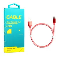 50 шт. Оптовые OEM Custom Высококачественные быстрые зарядки USB-кабель для Micro Type C с розничной упаковочной коробкой.