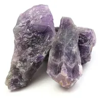 Holiday Gift 100g Natuurlijke Ruwe Ruwe Onregelmatige Paars Amethyst Quartz Crystal Rock Specimen Healing Stones voor DIY Materials