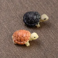 Decorazione del giardino della tartaruga Giardino delle fate Giardino miniatura Mini ANIMALE Tortoise Resina Artigianato artificiale Bonsai 2cm 2 colori
