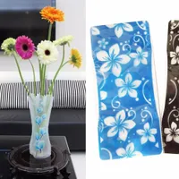 2 PCS Hot Sale Plastic Unbreakable Foldable Reusable Vase Flower Home Decor Wholesale Random color pattern