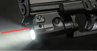 XC2 ضوء الليزر المسدس مضيا مضيا مع ريد دوت ليزر التكتيكية LED MINI الضوء الأبيض 200 لومينز الادسنس مصباح يدوي